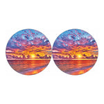 Maldives Sunset Print Car Coasters