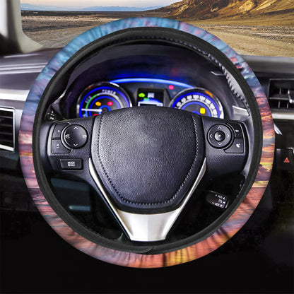 Maldives Sunset Print Car Steering Wheel Cover