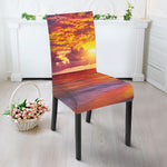 Maldives Sunset Print Dining Chair Slipcover