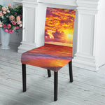 Maldives Sunset Print Dining Chair Slipcover
