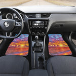 Maldives Sunset Print Front and Back Car Floor Mats