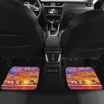 Maldives Sunset Print Front and Back Car Floor Mats