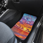 Maldives Sunset Print Front and Back Car Floor Mats