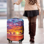 Maldives Sunset Print Luggage Cover