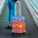 Maldives Sunset Print Luggage Cover