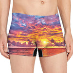 Maldives Sunset Print Men's Boxer Briefs