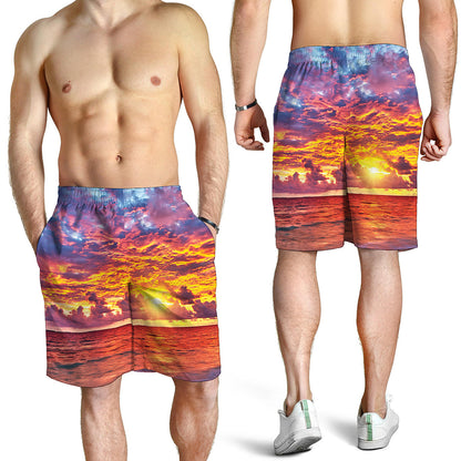 Maldives Sunset Print Men's Shorts