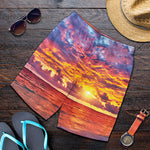 Maldives Sunset Print Men's Shorts