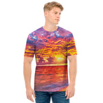Maldives Sunset Print Men's T-Shirt
