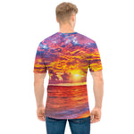 Maldives Sunset Print Men's T-Shirt