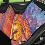Maldives Sunset Print Pet Car Back Seat Cover