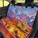 Maldives Sunset Print Pet Car Back Seat Cover