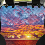 Maldives Sunset Print Pet Car Back Seat Cover