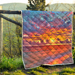 Maldives Sunset Print Quilt