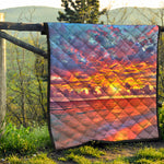 Maldives Sunset Print Quilt