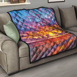 Maldives Sunset Print Quilt