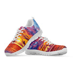 Maldives Sunset Print White Sneakers