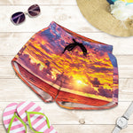 Maldives Sunset Print Women's Shorts