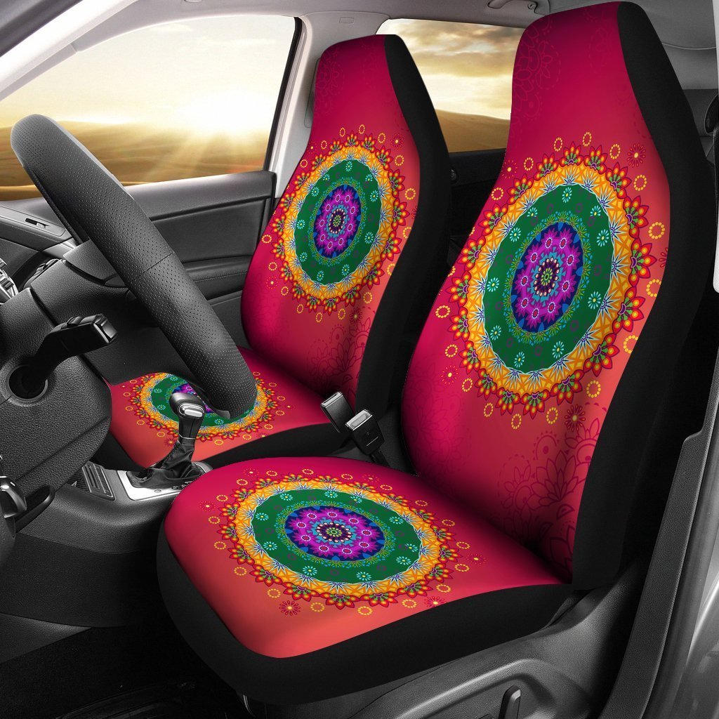 Mandala Chakra Universal Fit Car Seat Covers GearFrost