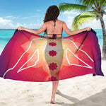 Mandala Chakras Aura Print Beach Sarong Wrap