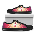 Mandala Chakras Aura Print Black Low Top Sneakers