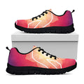 Mandala Chakras Aura Print Black Running Shoes