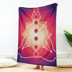Mandala Chakras Aura Print Blanket
