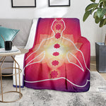 Mandala Chakras Aura Print Blanket