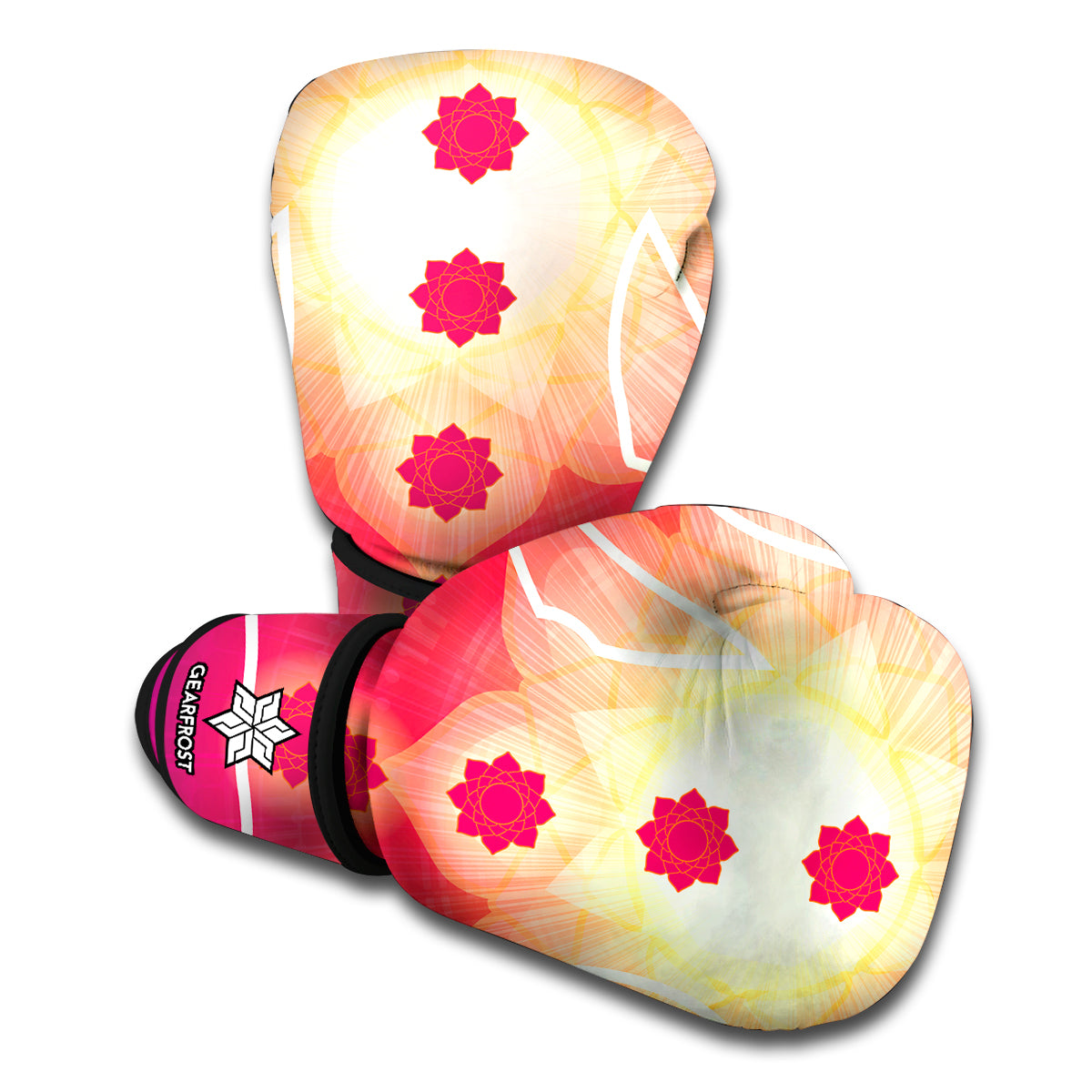 Mandala Chakras Aura Print Boxing Gloves
