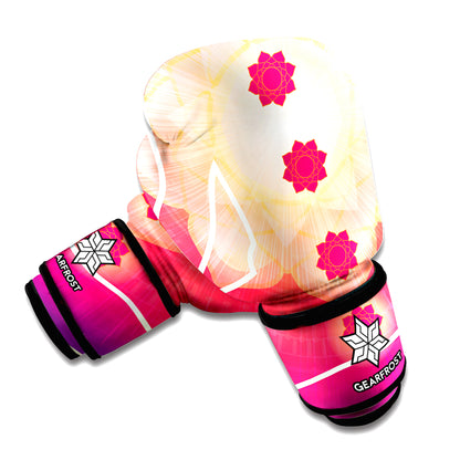 Mandala Chakras Aura Print Boxing Gloves