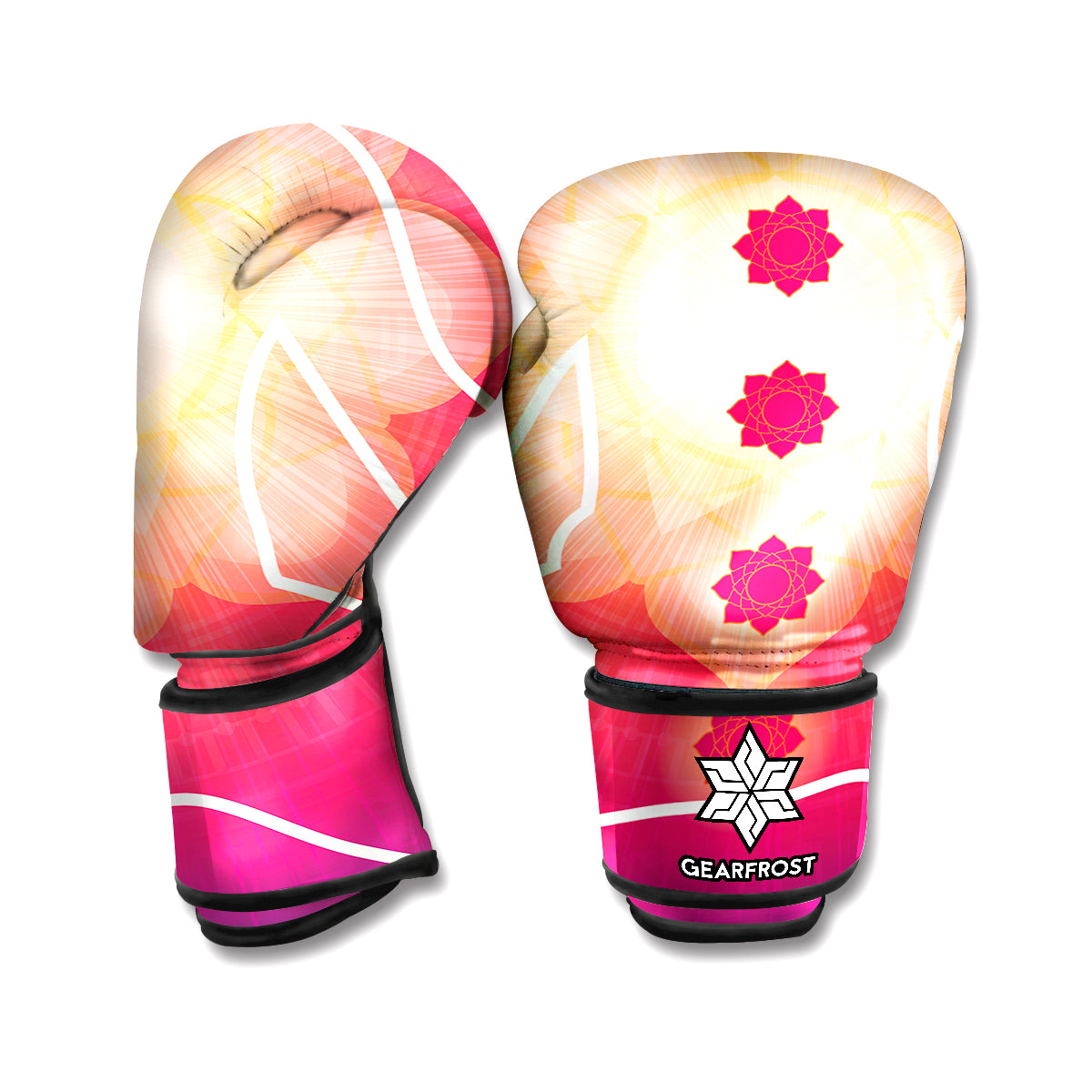 Mandala Chakras Aura Print Boxing Gloves