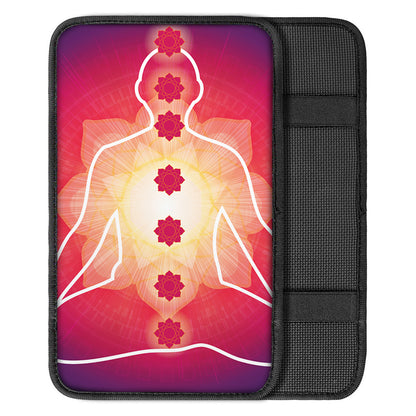 Mandala Chakras Aura Print Car Center Console Cover
