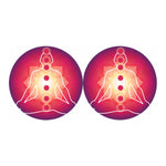 Mandala Chakras Aura Print Car Coasters