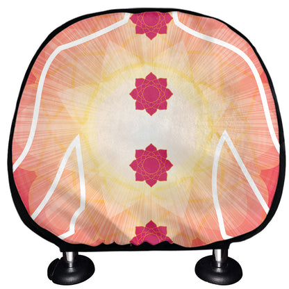 Mandala Chakras Aura Print Car Headrest Covers