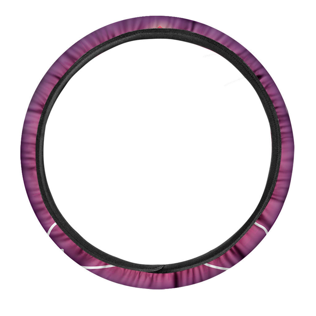 Mandala Chakras Aura Print Car Steering Wheel Cover