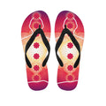 Mandala Chakras Aura Print Flip Flops
