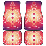Mandala Chakras Aura Print Front and Back Car Floor Mats