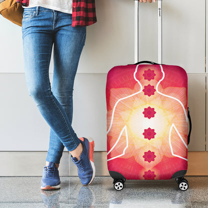 Mandala Chakras Aura Print Luggage Cover