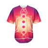 Mandala Chakras Aura Print Men's Baseball Jersey