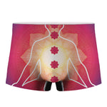 Mandala Chakras Aura Print Men's Boxer Briefs