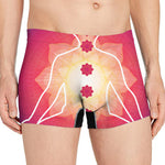 Mandala Chakras Aura Print Men's Boxer Briefs