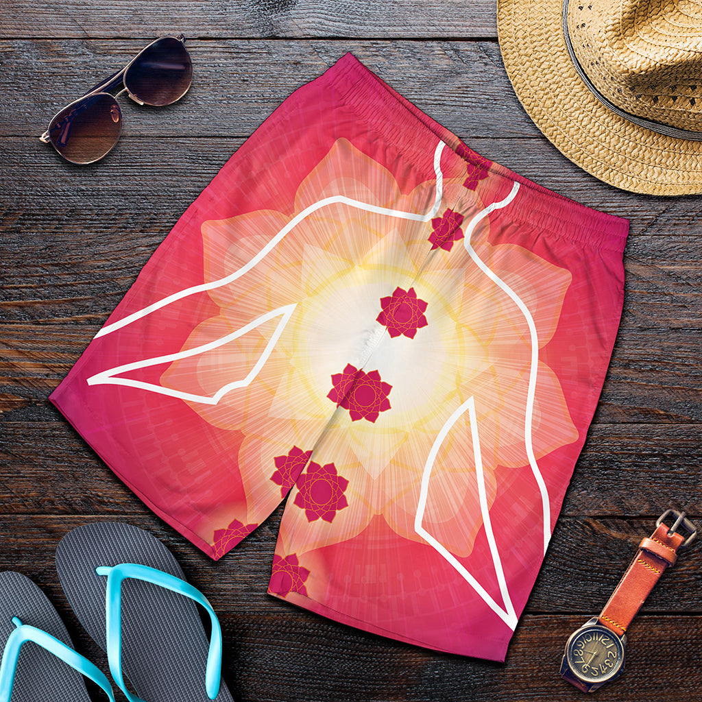 Mandala Chakras Aura Print Men's Shorts