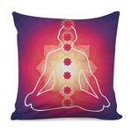 Mandala Chakras Aura Print Pillow Cover