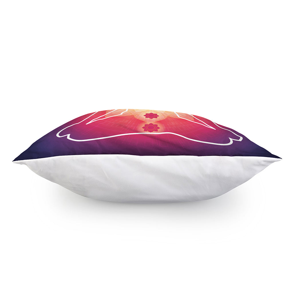 Mandala Chakras Aura Print Pillow Cover