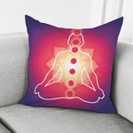 Mandala Chakras Aura Print Pillow Cover