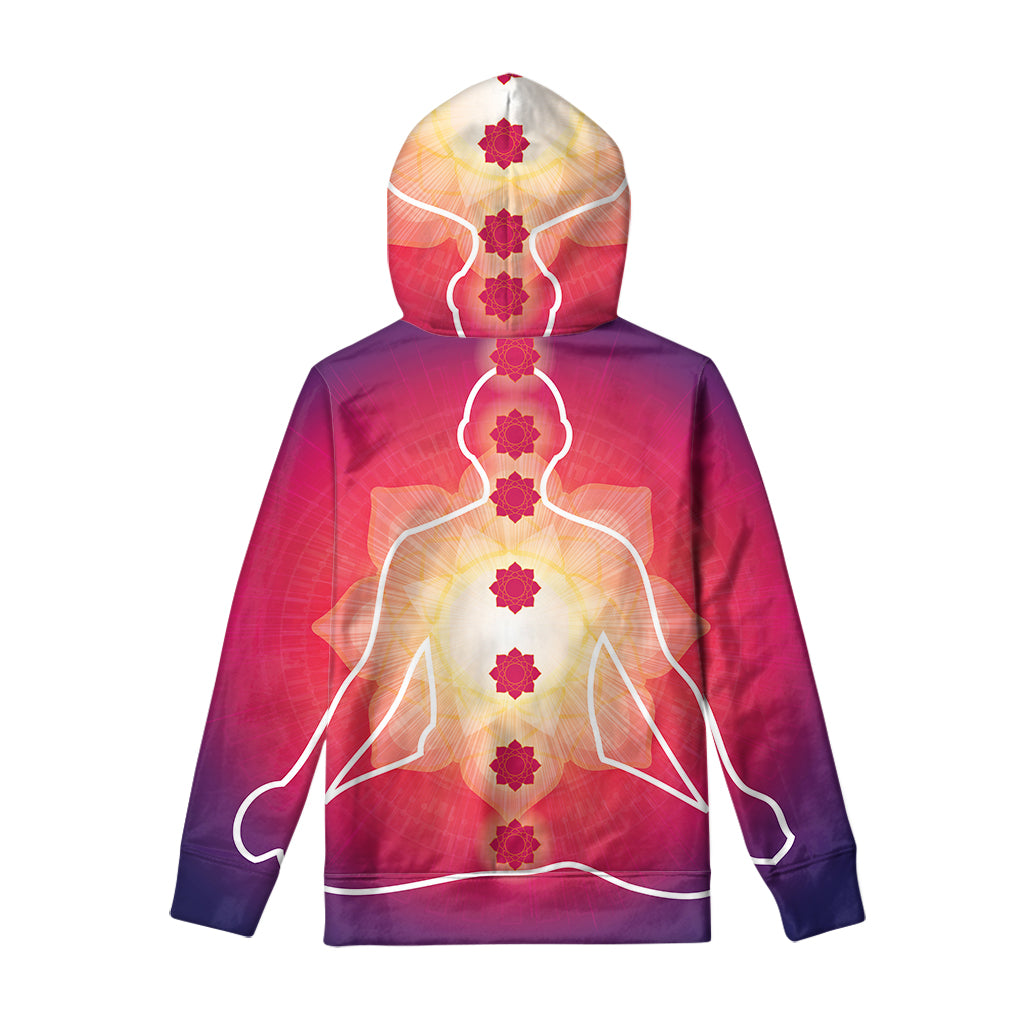 Mandala Chakras Aura Print Pullover Hoodie