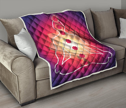 Mandala Chakras Aura Print Quilt