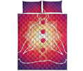 Mandala Chakras Aura Print Quilt Bed Set