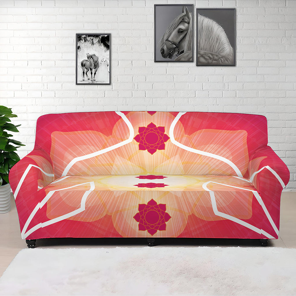 Mandala Chakras Aura Print Sofa Cover
