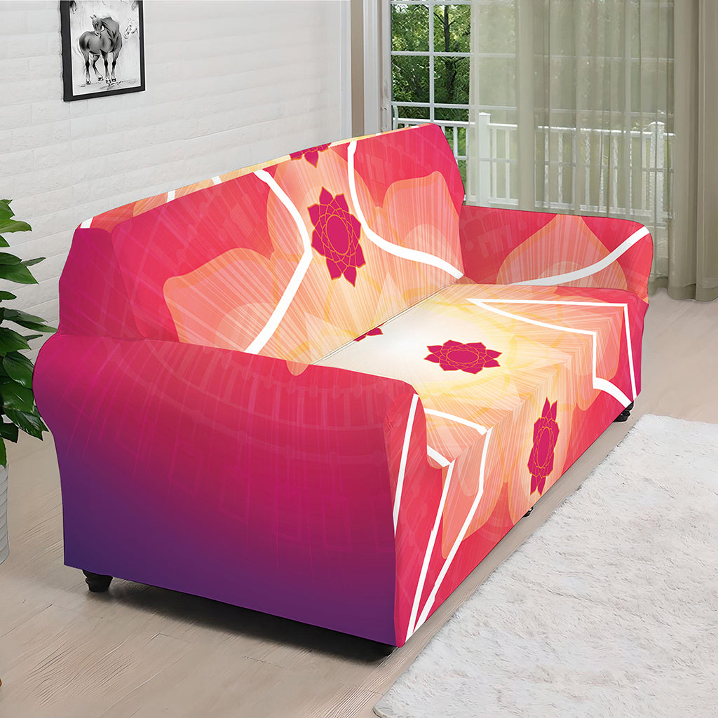 Mandala Chakras Aura Print Sofa Cover